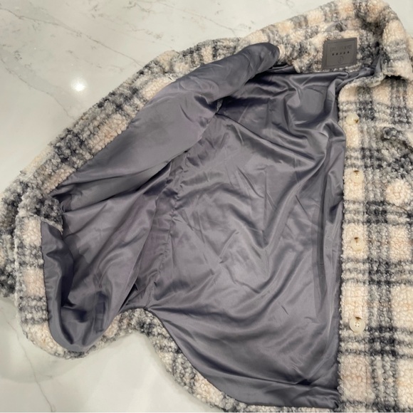 NWOT Blank NYC plaid lined oversized coat - Picture 12 of 16